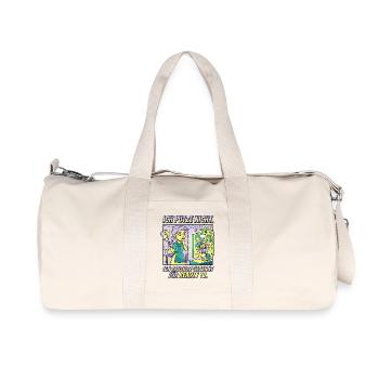 Reality TV Putzpause Humor Design - Recycelte Canvas-Sporttasche von Stanley/Stella - Naturweiß - Vorne
