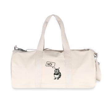 Nö! Marienkäfer – Der Glücksbringer sagt Nein - Recycelte Canvas-Sporttasche von Stanley/Stella - Naturweiß - Vorne
