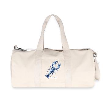 Summer Breeze Watercolor Lobster - Recycled Canvas Sports Bag by Stanley/Stella - natural - Front