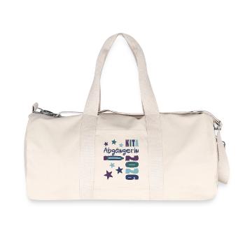 Kita Abgängerin 2026 - Tschüss Kita - Recycelte Canvas-Sporttasche von Stanley/Stella - Naturweiß - Vorne