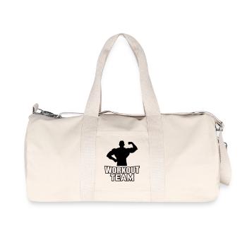 workout_team- - Recycled Canvas Sports Bag by Stanley/Stella - natural - Front