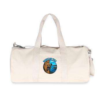 Yoga de montagne sur les falaises - Sac de sport en toile recyclée Stanley/Stella - blanc naturel - Devant