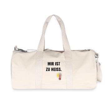 Mir ist zu heiß. - Recycelte Canvas-Sporttasche von Stanley/Stella - Naturweiß - Vorne