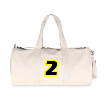 2 Number symbol - Recycled Canvas Sports Bag by Stanley/Stella - natural - Front