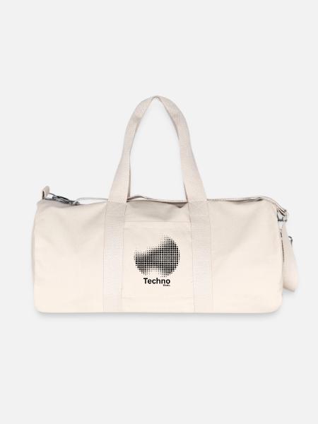Techno - Recycelte Canvas-Sporttasche von Stanley/Stella - Naturweiß