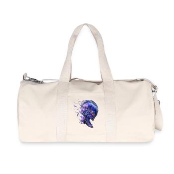 Spectre chromé et orchidées - Sac de sport en toile recyclée Stanley/Stella - blanc naturel - Devant