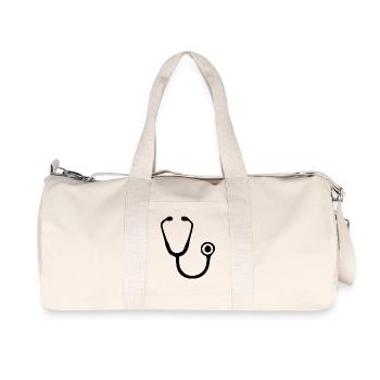 Stethoscope Doctor Doctor Medicine Specialist Gift - Recycled Canvas Sports Bag by Stanley/Stella - natural - Front