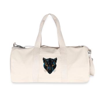 Geometric Panther - Recycled Canvas Sports Bag by Stanley/Stella - natural - Front