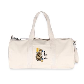 If I fit in, I sit in it – Bengal in a vase - Recycled Canvas Sports Bag by Stanley/Stella - natural - Front