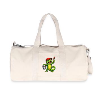 Chameleon with color - Recycled Canvas Sports Bag by Stanley/Stella - natural - Front