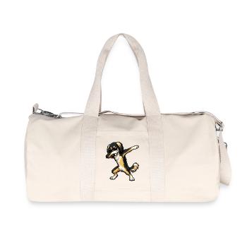Tabbing de Saluki dans un style comic - Sac de sport en toile recyclée Stanley/Stella - blanc naturel - Devant