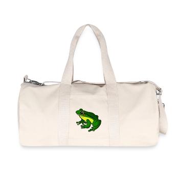 grenouille - Sac de sport en toile recyclée Stanley/Stella - blanc naturel - Devant