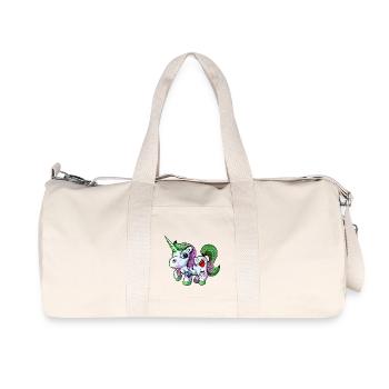 Unicorn tattoo - Recycled Canvas Sports Bag by Stanley/Stella - natural - Front