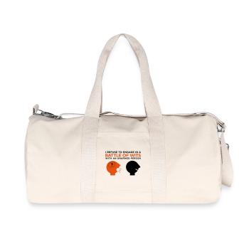 In the intelligence contest you re unarmed! - Recycled Canvas Sports Bag by Stanley/Stella - natural - Front