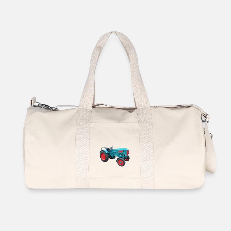 Hanomag Trecker - Recycelte Canvas-Sporttasche von Stanley/Stella - Naturweiß