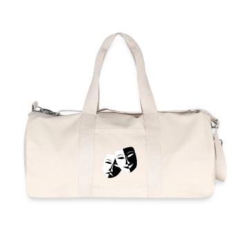Theater Masken - Recycelte Canvas-Sporttasche von Stanley/Stella - Naturweiß - Vorne