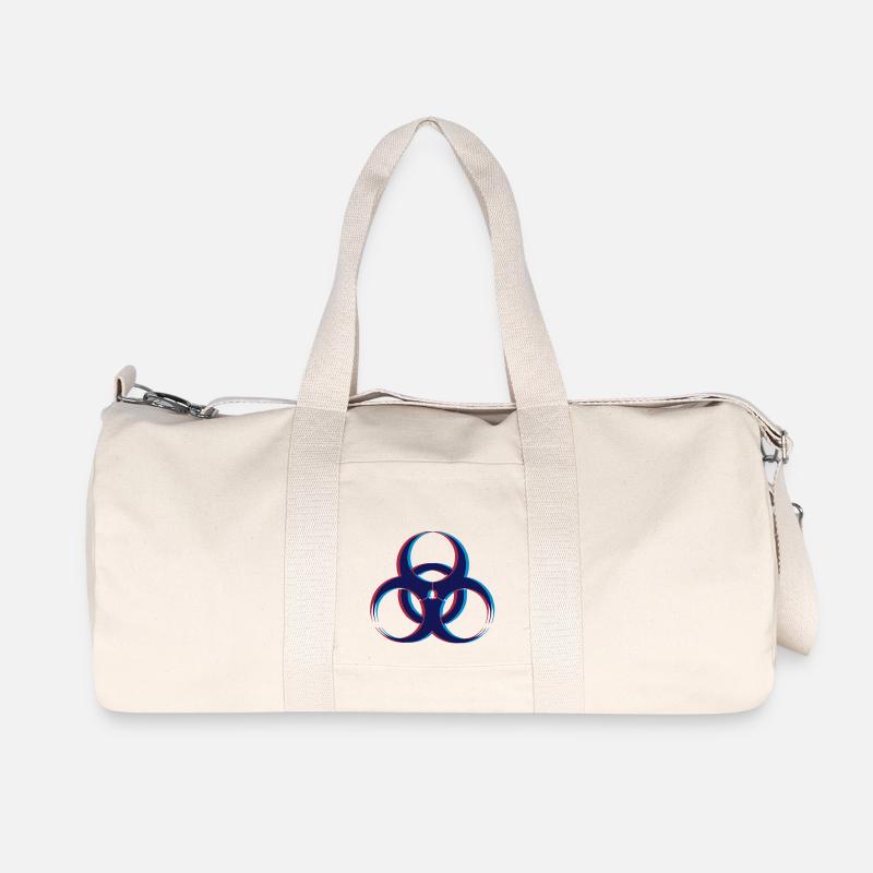 Biohazard 3D - Recycelte Canvas-Sporttasche von Stanley/Stella - Naturweiß