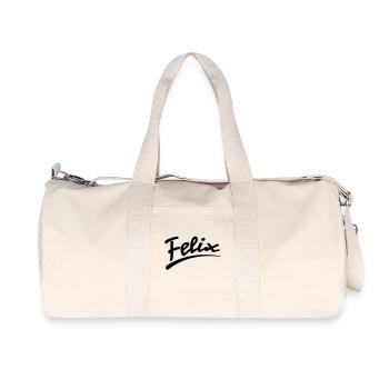 felix | Felix - Sac de sport en toile recyclée Stanley/Stella - blanc naturel - Devant