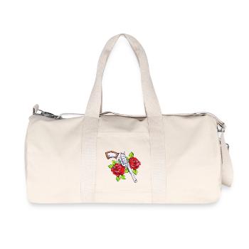 Gun and rose - Recycled Canvas Sports Bag by Stanley/Stella - natural - Front