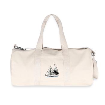 voilier breton - Sac de sport en toile recyclée Stanley/Stella - blanc naturel - Devant