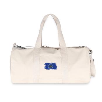 European flag with hammer and cress / Gift - Recycled Canvas Sports Bag by Stanley/Stella - natural - Front