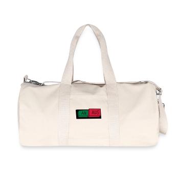 An / Aus Schalter - Recycelte Canvas-Sporttasche von Stanley/Stella - Naturweiß - Vorne