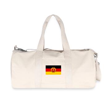 Fahne Aufkleber DDR sticker flag GDR sticker - Recycled Canvas Sports Bag by Stanley/Stella - natural - Front
