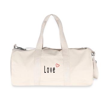 CHRISTMAS. MERRY CHRISTMAS. MERRY CHRISTMAS. NEW YEAR’S DAY - Recycled Canvas Sports Bag by Stanley/Stella - natural - Front