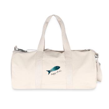 RETIREMENT. COLLEAGUE. RETIREMENT. RETIRED. RETIREMENT. - Recycled Canvas Sports Bag by Stanley/Stella - natural - Front