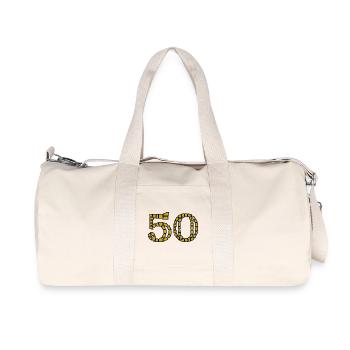 HAPPY BIRTHDAY. HAPPY BIRTHDAY. ANNIVERSARY. - Recycled Canvas Sports Bag by Stanley/Stella - natural - Front