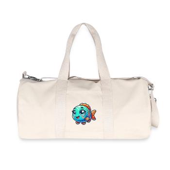 Bande dessinée de poisson - Sac de sport en toile recyclée Stanley/Stella - blanc naturel - Devant