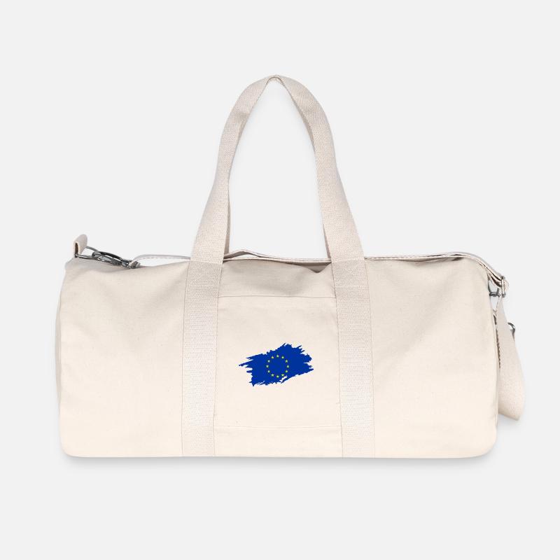 Flagge der Europäischen Union - Recycelte Canvas-Sporttasche von Stanley/Stella - Naturweiß