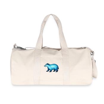 Soul Animal and Guardian Being: Badger - Recycled Canvas Sports Bag by Stanley/Stella - natural - Front