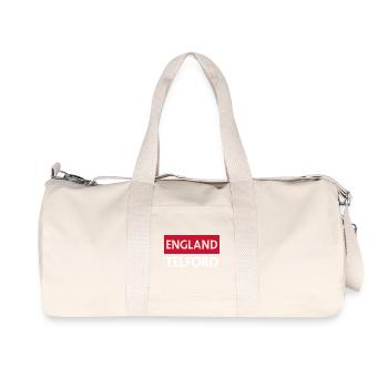 English pennants with Telford text - Recycled Canvas Sports Bag by Stanley/Stella - natural - Front