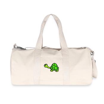 Turtle Sunglasses Cool Smiles Happy - Recycled Canvas Sports Bag by Stanley/Stella - natural - Front