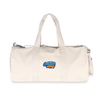 CaliGames - Sac de sport en toile recyclée Stanley/Stella - blanc naturel - Devant