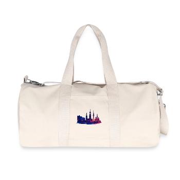 Hamburg City Silhouette Galactic Noble Gift - Recycled Canvas Sports Bag by Stanley/Stella - natural - Front