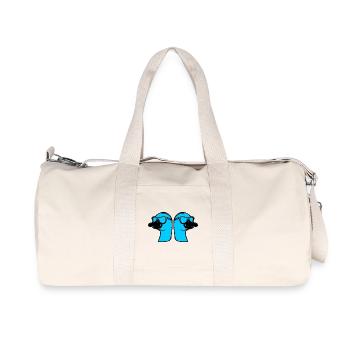 Couple d’oies en équipe d’oies - Sac de sport en toile recyclée Stanley/Stella - blanc naturel - Devant