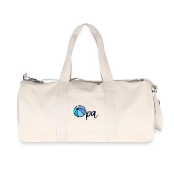 Grand-père de water-polo - Annonceur bébé - Sac de sport en toile recyclée Stanley/Stella - blanc naturel - Devant