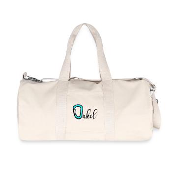 Camping, grimpe, oncle - Sac de sport en toile recyclée Stanley/Stella - blanc naturel - Devant