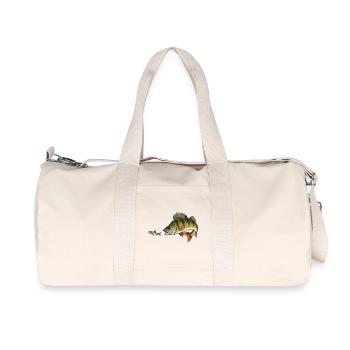 Perch hunts fish - Recycled Canvas Sports Bag by Stanley/Stella - natural - Front