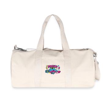 Proud to be 80s Neon - Recycled Canvas Sports Bag by Stanley/Stella - natural - Front