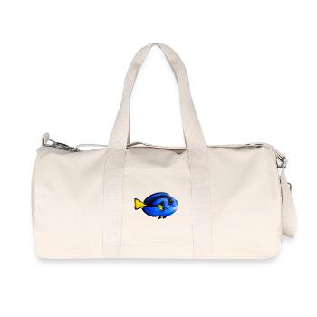 Doktorfisch bunt Meeresfisch - Recycelte Canvas-Sporttasche von Stanley/Stella - Naturweiß - Vorne