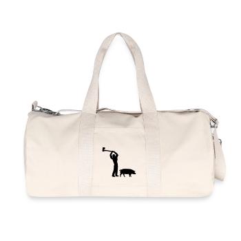 h1n1 metzger - Recycelte Canvas-Sporttasche von Stanley/Stella - Naturweiß - Vorne