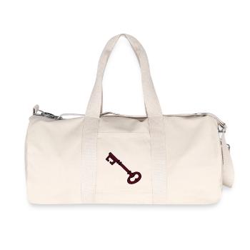 key - Recycled Canvas Sports Bag by Stanley/Stella - natural - Front