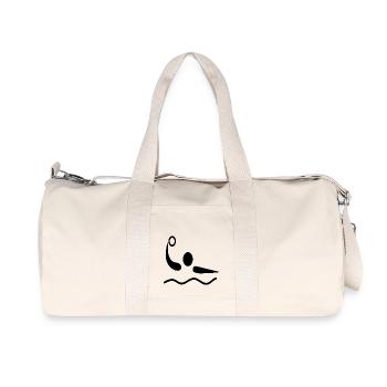 l'eau waterpolo polo water-polo - Sac de sport en toile recyclée Stanley/Stella - blanc naturel - Devant