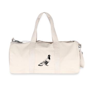 Taube - Recycelte Canvas-Sporttasche von Stanley/Stella - Naturweiß - Vorne