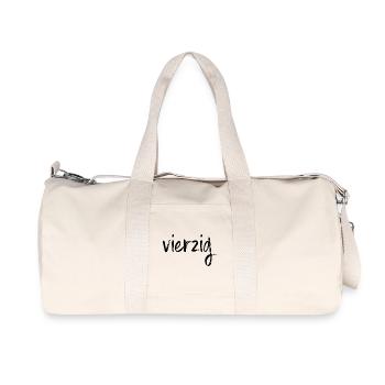 40 vierzig 40. Geburtstag Geschenk - Recycelte Canvas-Sporttasche von Stanley/Stella - Naturweiß - Vorne