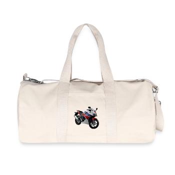 Moto - Sac de sport en toile recyclée Stanley/Stella - blanc naturel - Devant