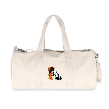 Kawaii China Girl - Sac de sport en toile recyclée Stanley/Stella - blanc naturel - Devant